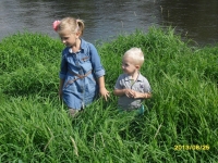 wnuczki Prezesa K. Błaszyka przyszły dopingować dziadka 